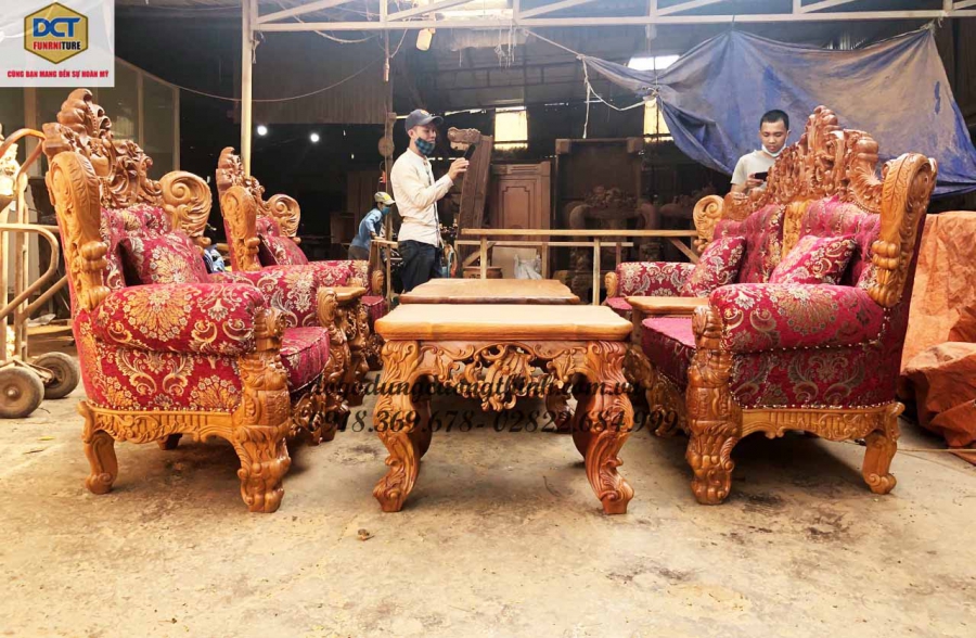 bàn ghế sofa hoàng gia
